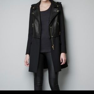 Zara leather trench coat